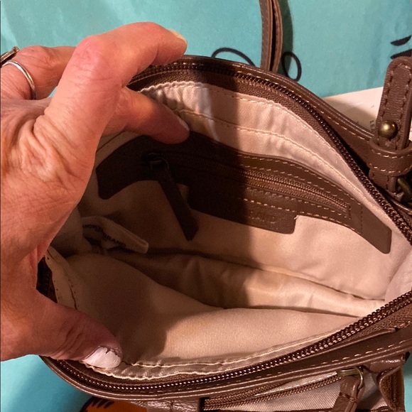 Lucky Brand brown Leather 3 in 1 Crossbody Bag retails for 108.00 dollars - Picture 8 of 16